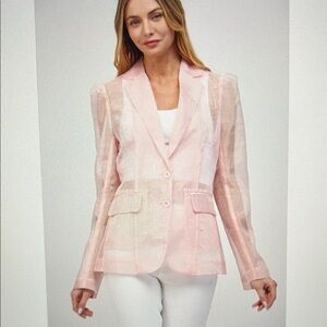 FATE Phoebe Sheer Pink Jacket